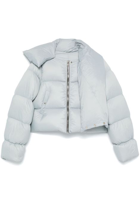 Pale blue funnel-neck puffer jacket Rick owens - women